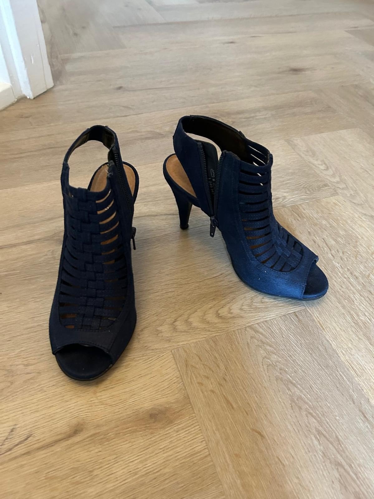 Graceland open teen hakken - Donkerblauw, Ophalen, Pumps, Blauw, Zo goed als nieuw