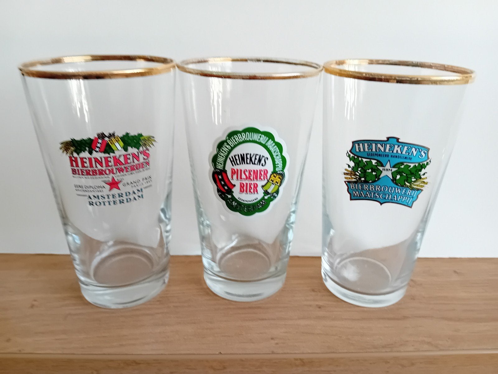 serie Heineken Rooie sien glazen, Verzamelen, Biermerken, Ophalen of Verzenden, Zo goed als nieuw, Glas of Glazen, Heineken