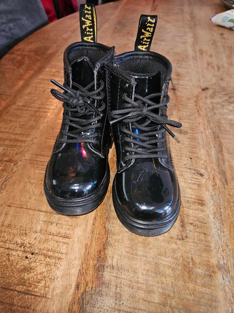 Dr Martens T Boots Meisjes Zwart parlemour - Lak maat 24, Ophalen of Verzenden