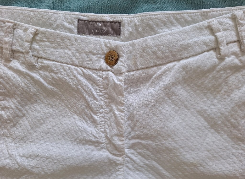NU 5,00 - Witte broek - GUSTAV - Maat 36, Ophalen of Verzenden, Zo goed als nieuw, Wit, W28 - W29 (confectie 36)