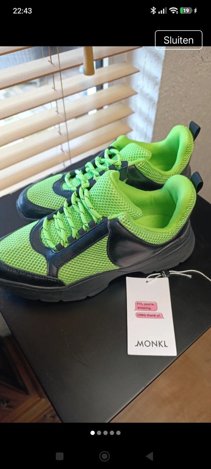 Monkl  Sneakers - Maat 39, Monkl, Nieuw, Ophalen of Verzenden, Sneakers of Gympen