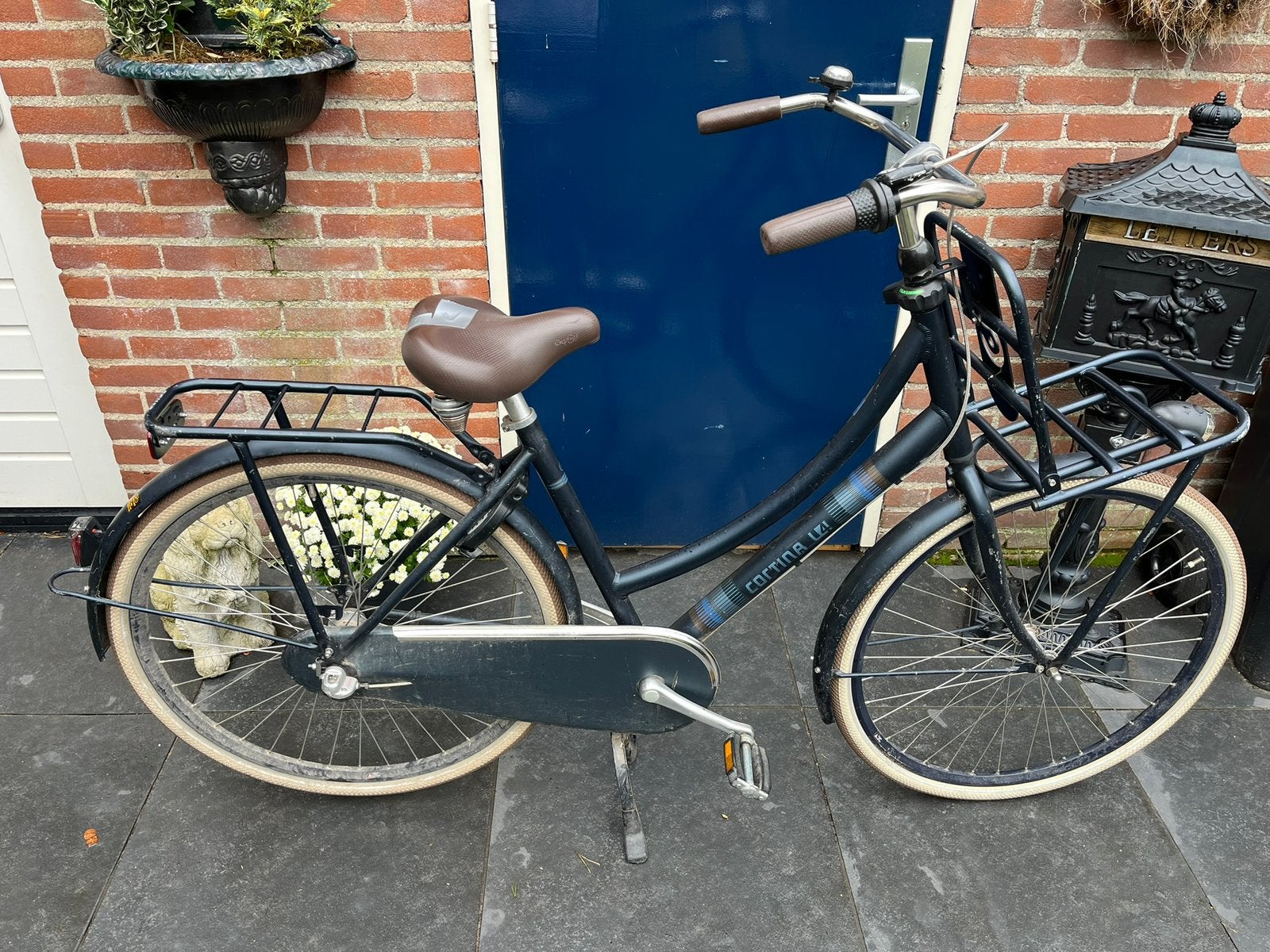 Cortina U4 Transport RN3 Damesfiets 50 cm Night Matt, Terugtraprem, Gebruikt, (Extra) lage instap, 50 tot 53 cm