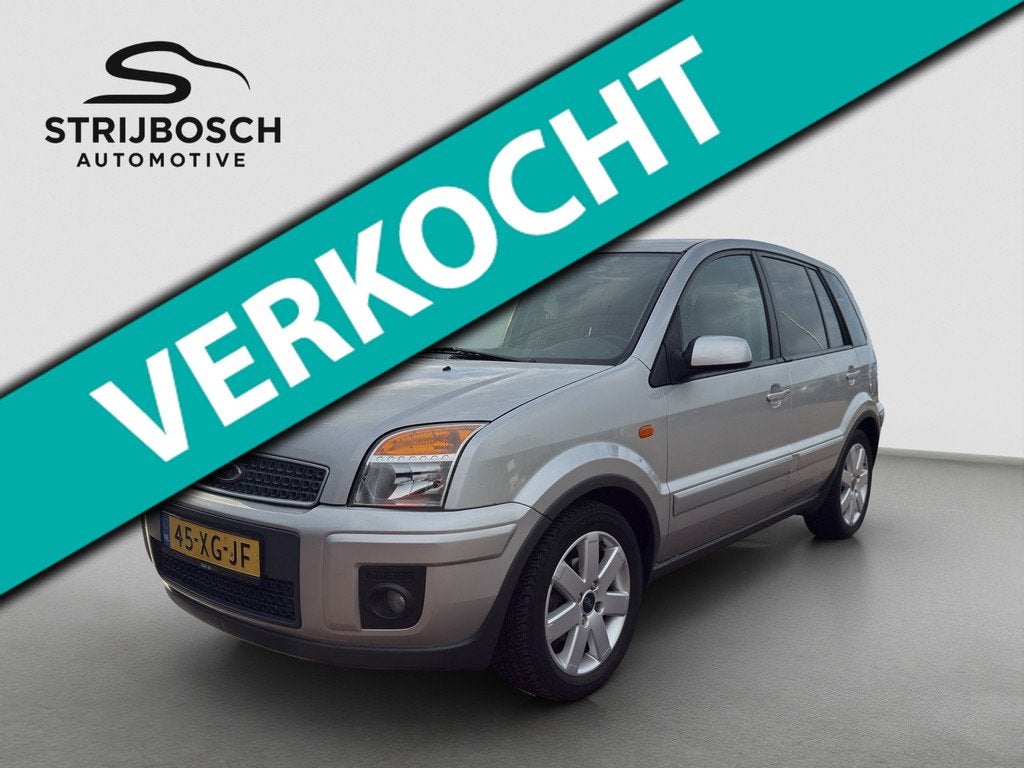 Ford Fusion + 1.4-16V | Airco | Cruise | Trekhaak |, Auto's, Ford, Voorwielaandrijving, Gebruikt, Zwart, 49 €/maand