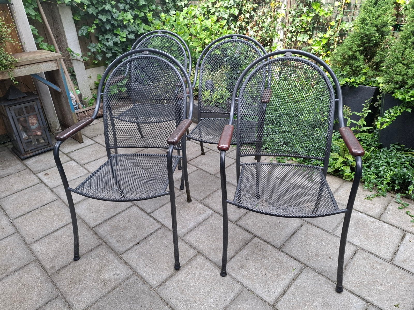 4 Royal Garden tuinstoelen, Ophalen of Verzenden, Metaal, Stapelbaar