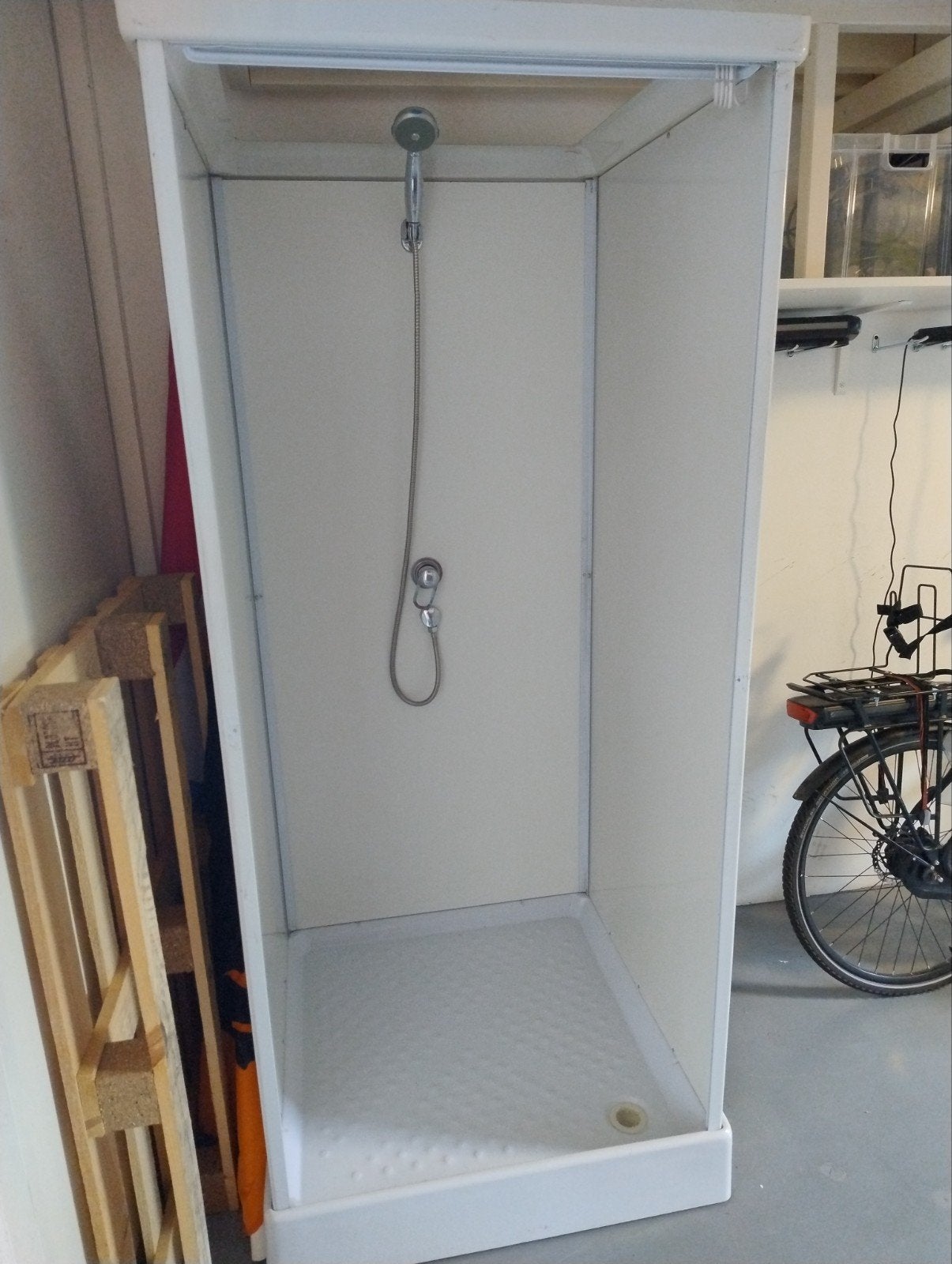 Move douchecabine nooddouche verbouwingsdouche 90x90x200, Doe-het-zelf en Verbouw, Sanitair, Ophalen, Gebruikt, Douche