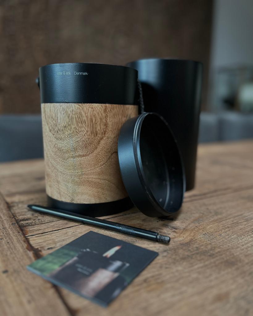 Luxe Tuinfakkel Ester & Erik Denmark, Ophalen of Verzenden, Zo goed als nieuw, Hout, Minder dan 25 cm