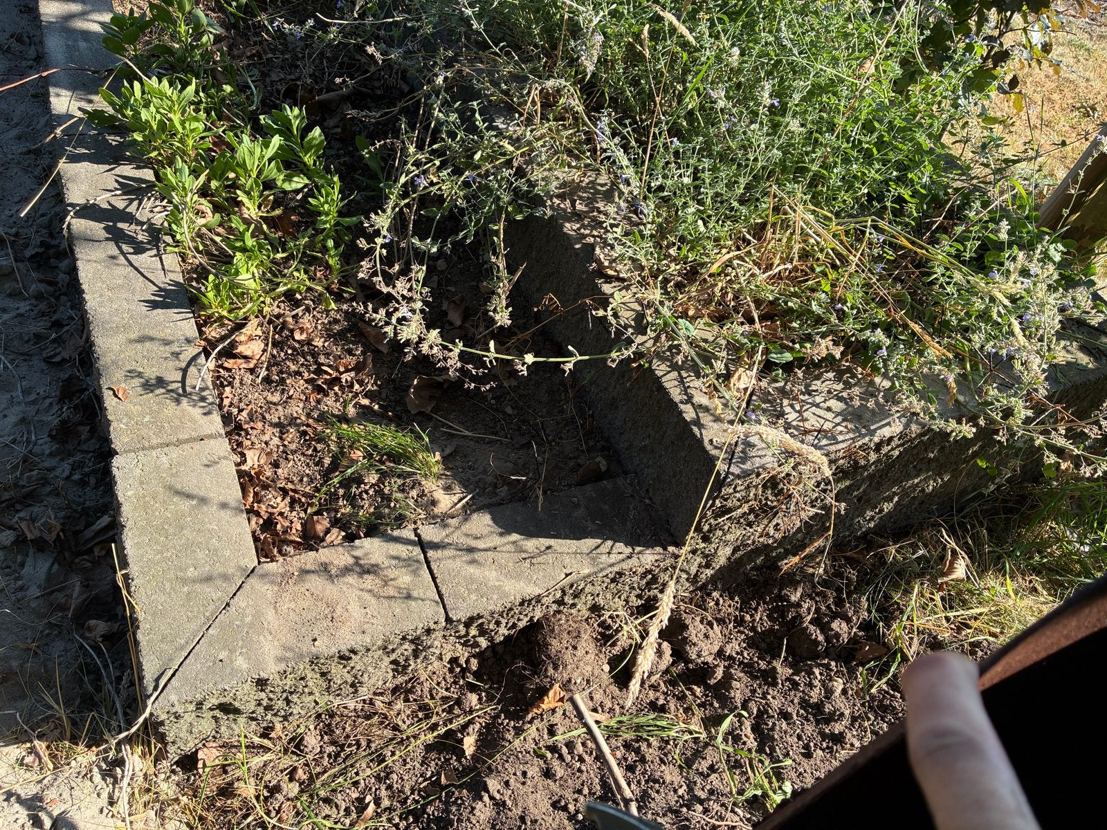 Antraciet stapelstenen plantenbak, 240x140cm, Ophalen, Gebruikt, Minder dan 30 cm, 100 cm of meer