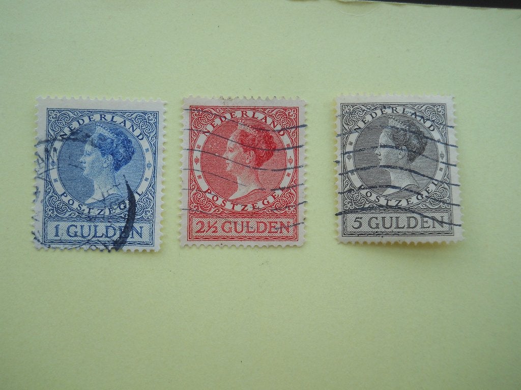 Nederland 1926 Koningin Wilhelmina serie Nvph.163-165 gest., Postzegels en Munten, Postzegels | Nederland, Ophalen of Verzenden