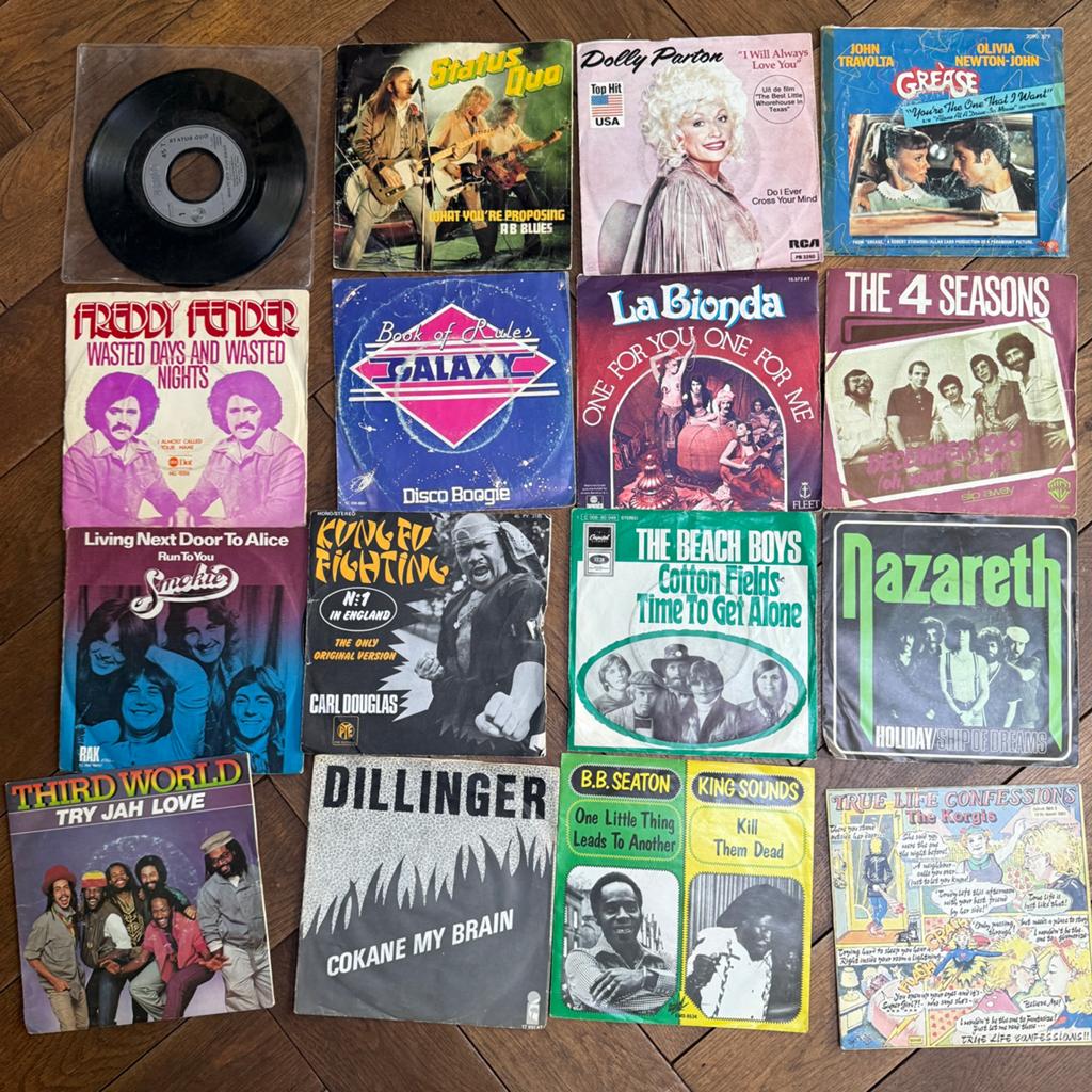 134 singles vinyl pop rock vnl 70's, Cd's en Dvd's, Vinyl Singles, Gebruikt, Single, Ophalen of Verzenden, 1970 - 1979
