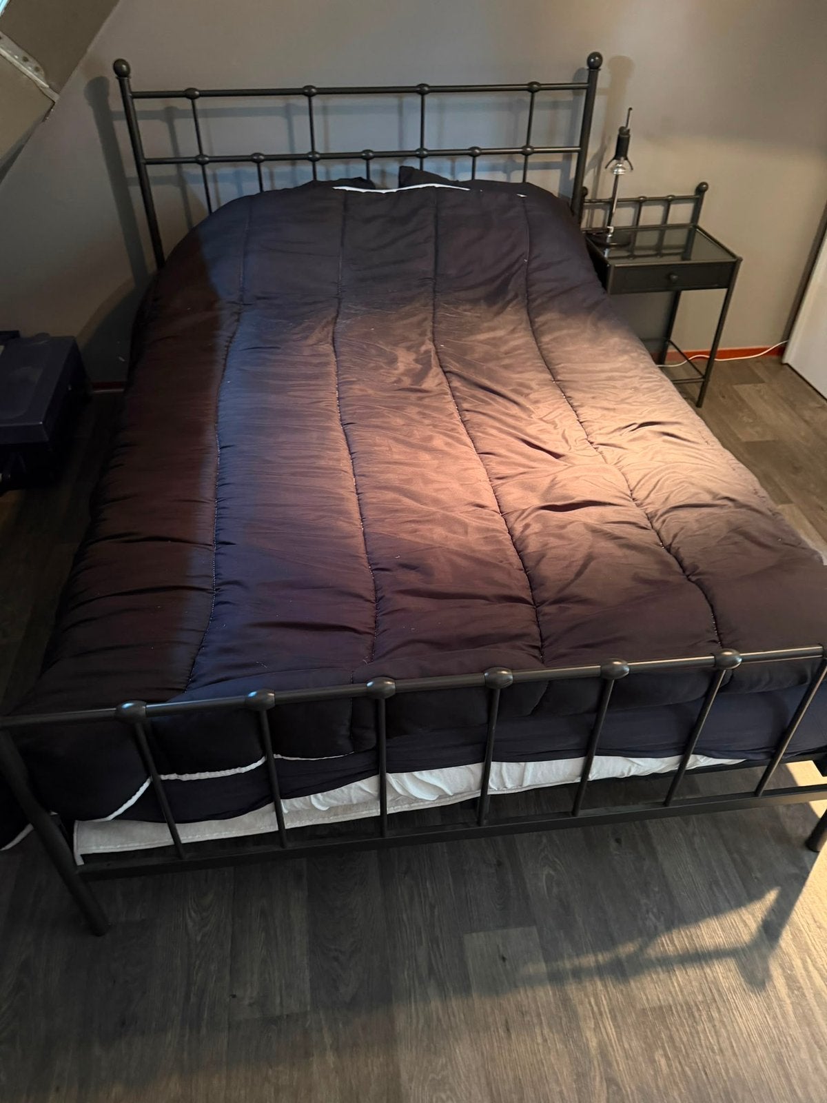 Twijfelaar tweepersoonsbed, Ophalen, 140 cm, Zo goed als nieuw, Twijfelaar