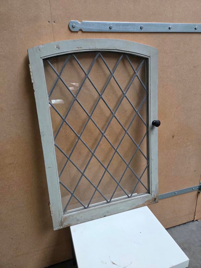 Leuk glas- in lood raam, Ophalen, Gevelraam of Ruit, Minder dan 80 cm, Minder dan 80 cm