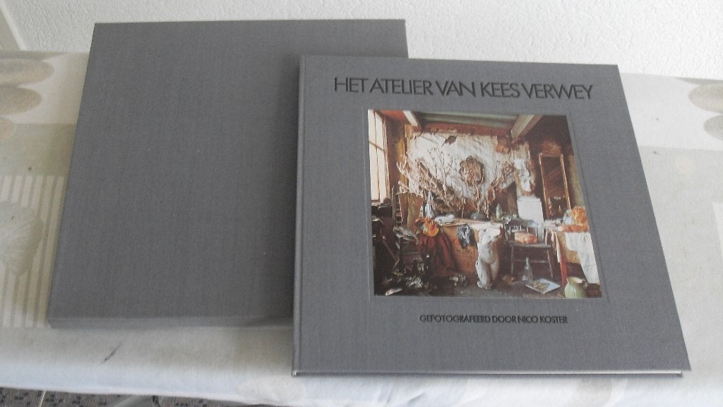 KEES VERWEY ; In cassette, boek met ets, zeldzaam, Ophalen of Verzenden, Ets, Gesigneerd