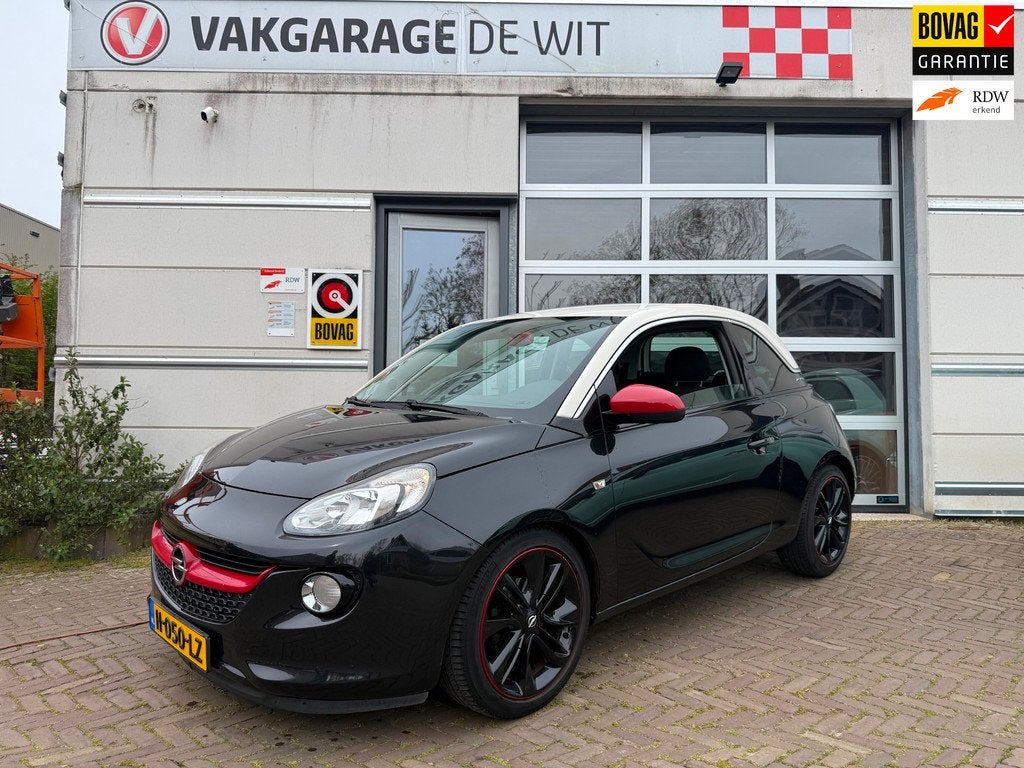 Opel ADAM 1.2 Glam, Auto's, Voorwielaandrijving, Euro 5, Zwart, 4 cilinders