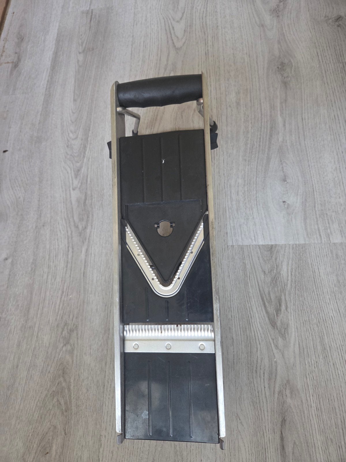 Mandoline snijmachine - RVS en kunststof, Ophalen, Gebruikt, Zwart, Metaal