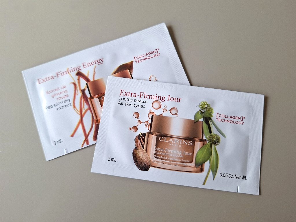 CLARINS samples Extra Firming, Ophalen of Verzenden, Nieuw, Gehele gezicht, Verzorging