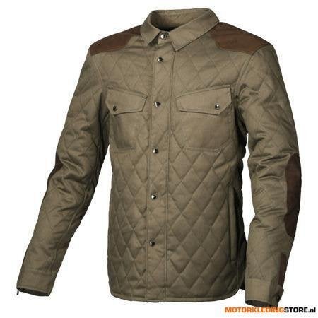 Macna Inland Quilted Motorshirt, Groen, Motoren, Kleding | Motorkleding, Nieuw met kaartje, Ophalen of Verzenden