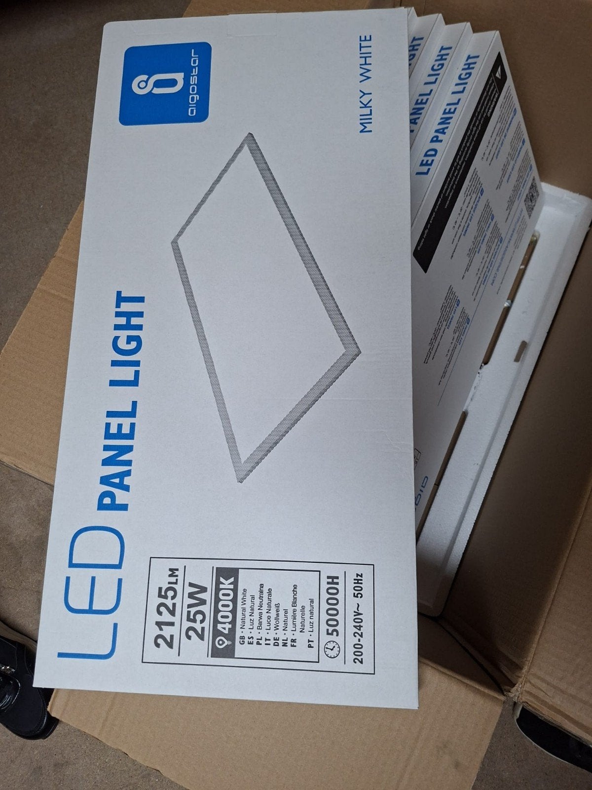 Aigostar LED Paneel Licht 25W 4000K Natuurlij Wit 5 stuck, Ophalen of Verzenden, Nieuw