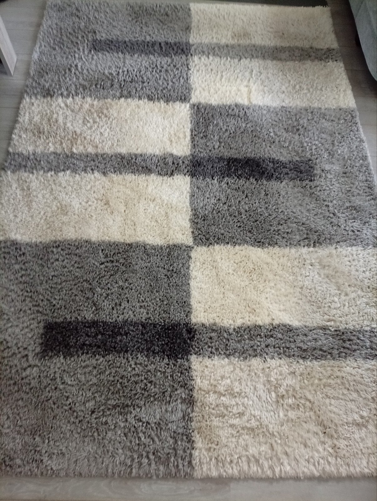 GALA Shaggy Vloerkleed - Lichtgrijs - 160x230 cm, Huis en Inrichting, Stoffering | Tapijten en Kleden, Ophalen, Gebruikt, Modern, Shaggy