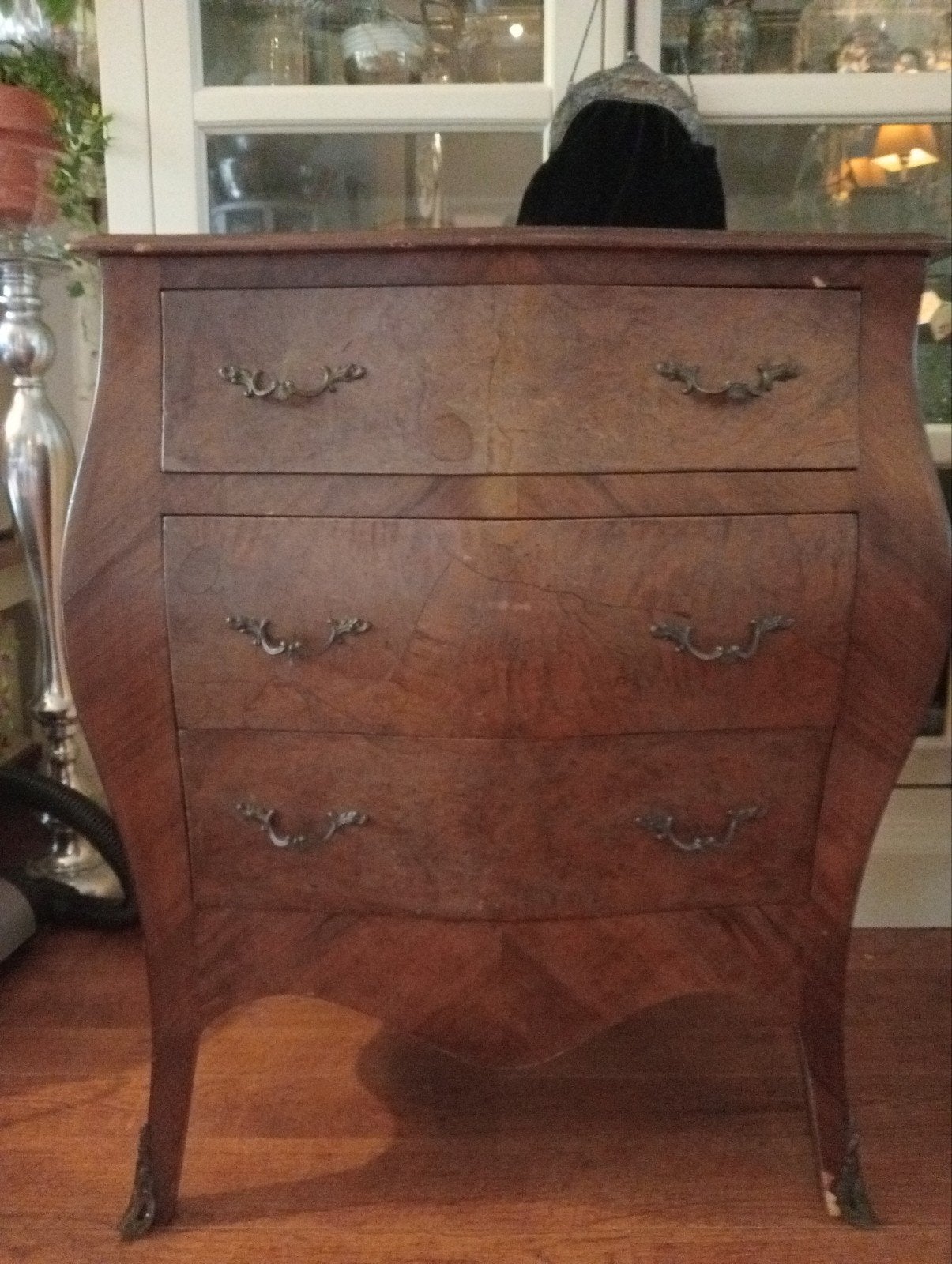Barok, brocante ladekast met sierlijke details, Ophalen