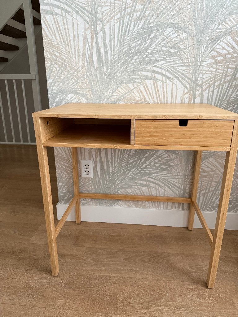 Ikea Nordiska toilettafel bamboe, Ophalen, Hout, 76 cm, Zo goed als nieuw