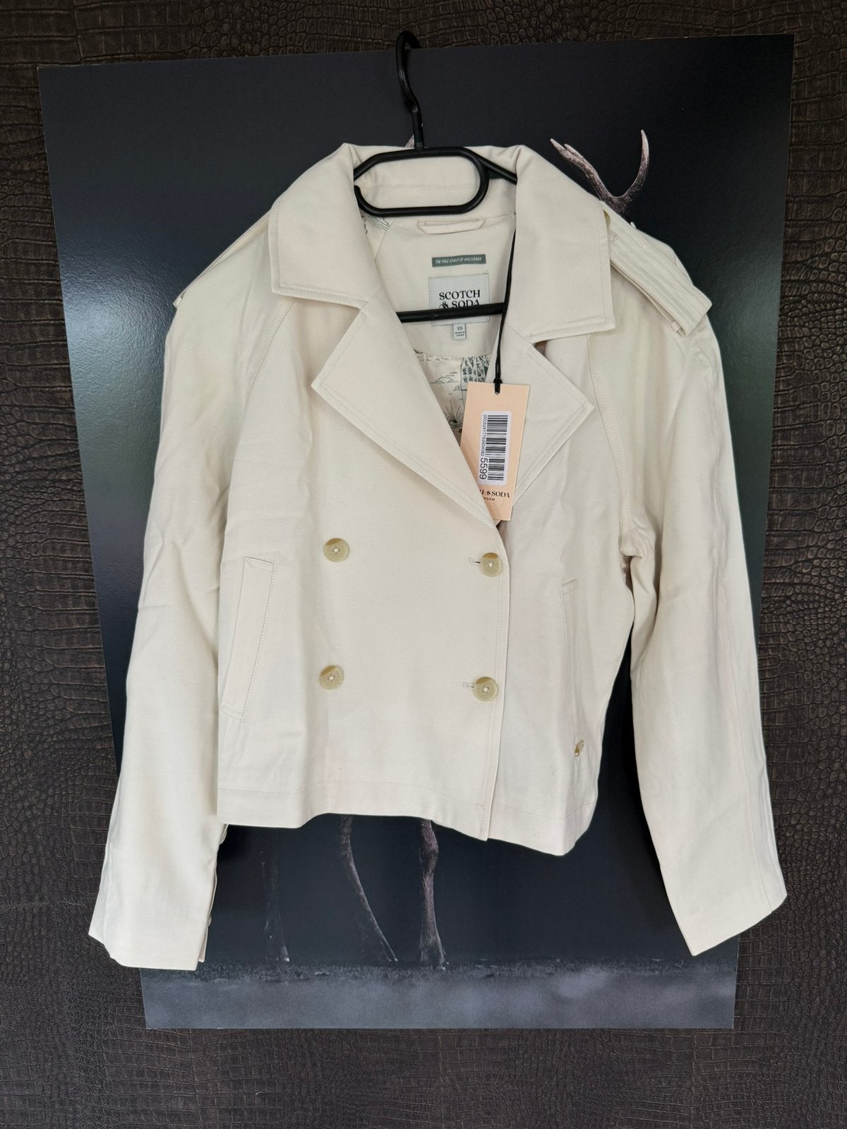 Trenchcoat scotch & soda maat XS, Beige, Nieuw, Ophalen of Verzenden, Jasje