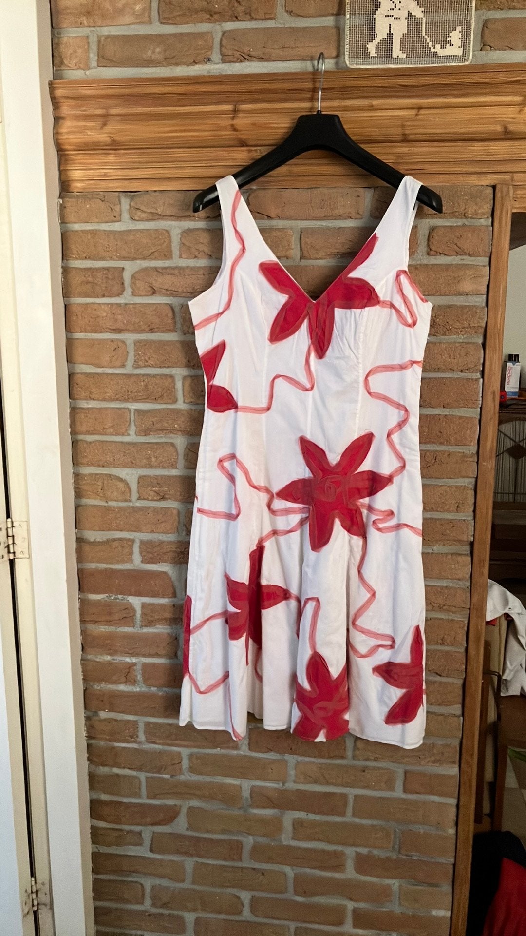 Mooie luchtige zomerjurk van Just B. 38., Kleding | Dames, Jurken, Maat 38/40 (M), Wit, Ophalen of Verzenden, Gedragen