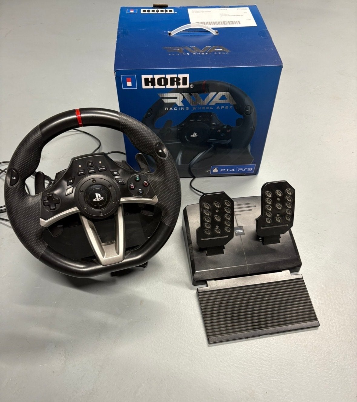 Hori Racing Wheel Apex voor PS4/PS3/PC, Spelcomputers en Games, Spelcomputers | Overige Accessoires, Racestuur, Zo goed als nieuw
