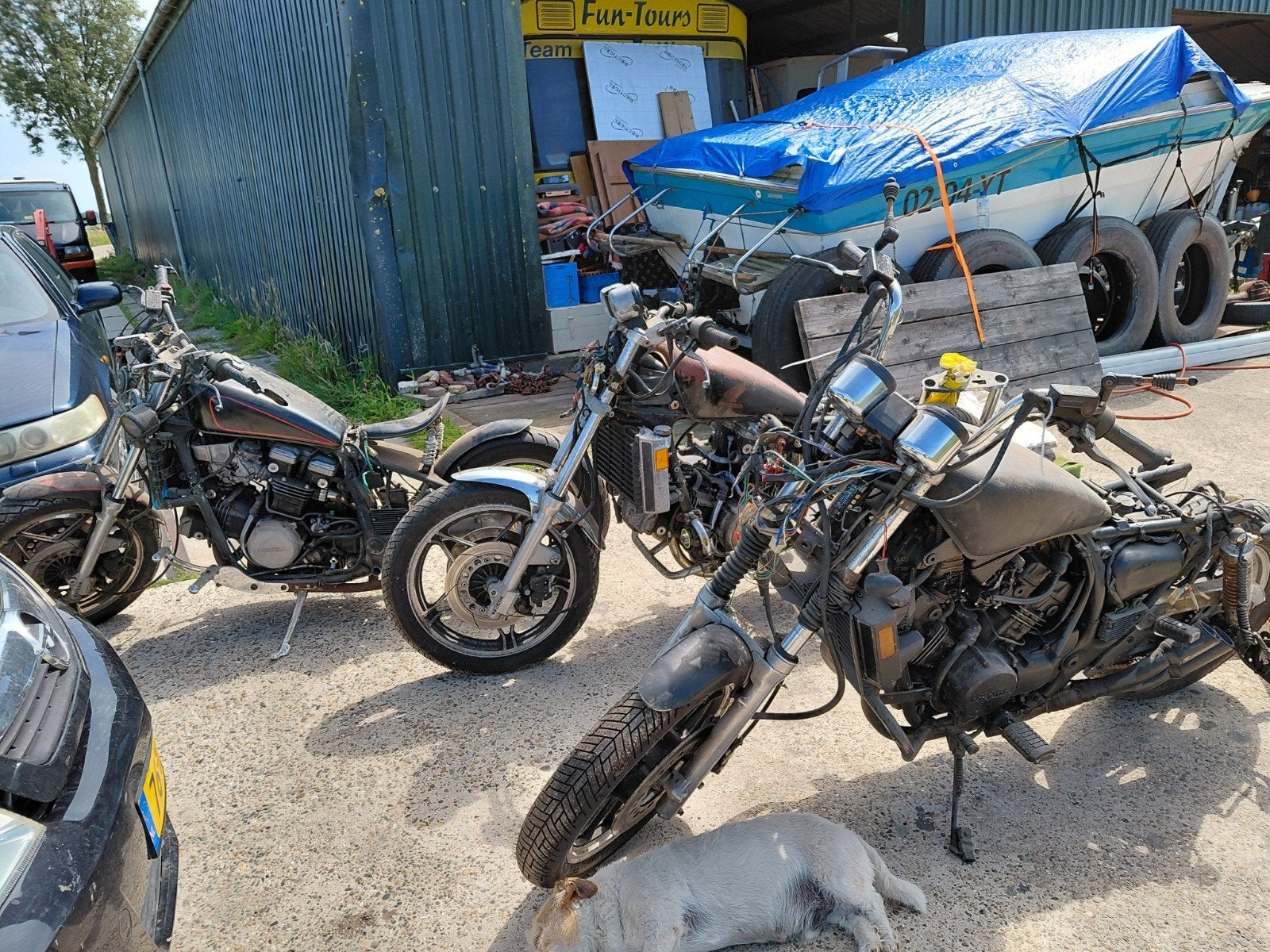 2x honda magna 750 1x magna 500, Motoren, Onderdelen | Honda, Ophalen, Gebruikt