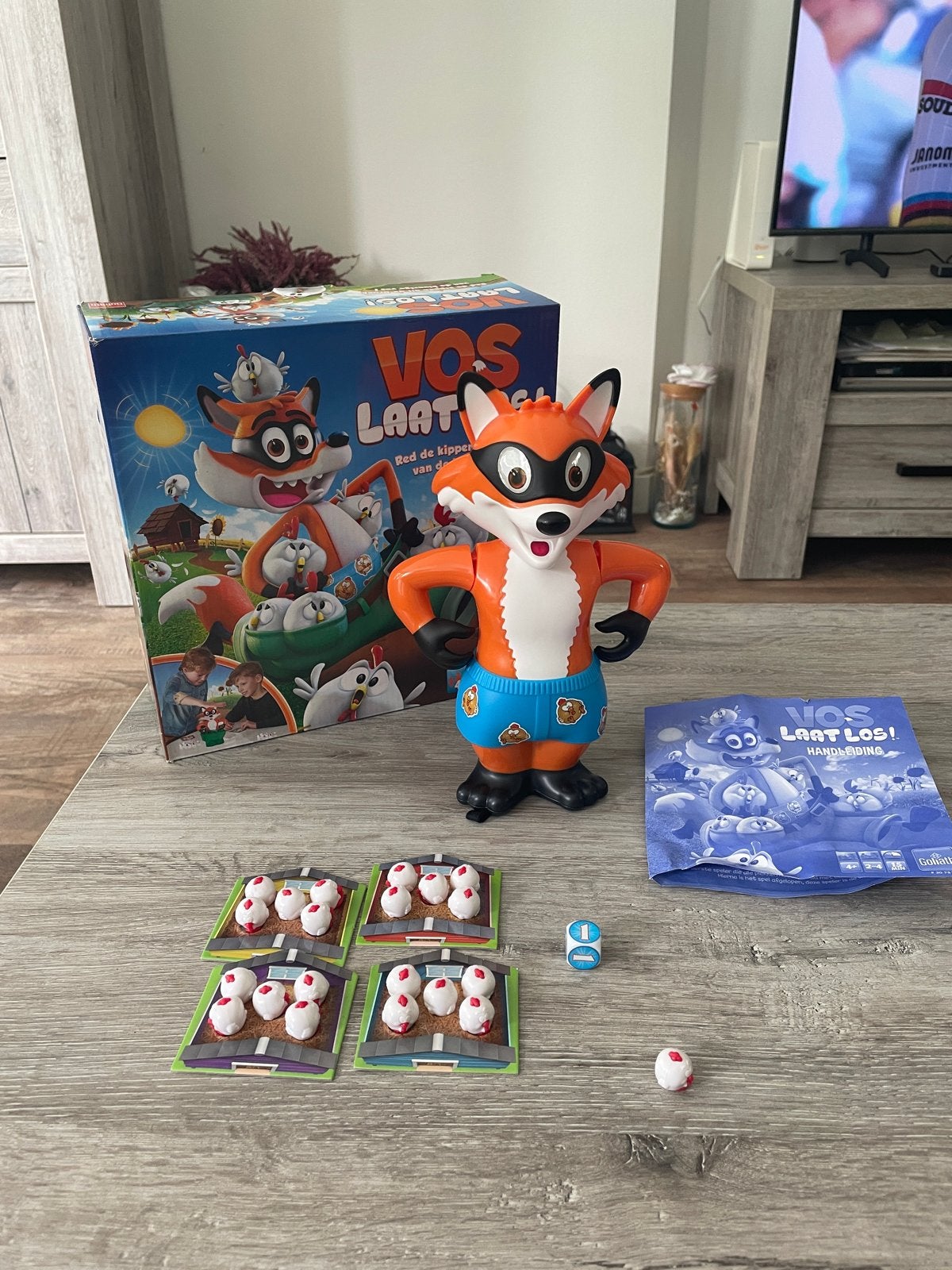 Vos Laat Los! Compleet Gezelschapsspel, Drie of vier spelers, Ophalen of Verzenden, Zo goed als nieuw