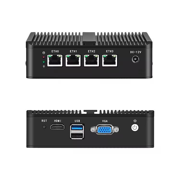 Barebone / NUC / Mini PC Intel Quad Core J1900 4x 1Gb LAN, Ophalen of Verzenden, Zo goed als nieuw