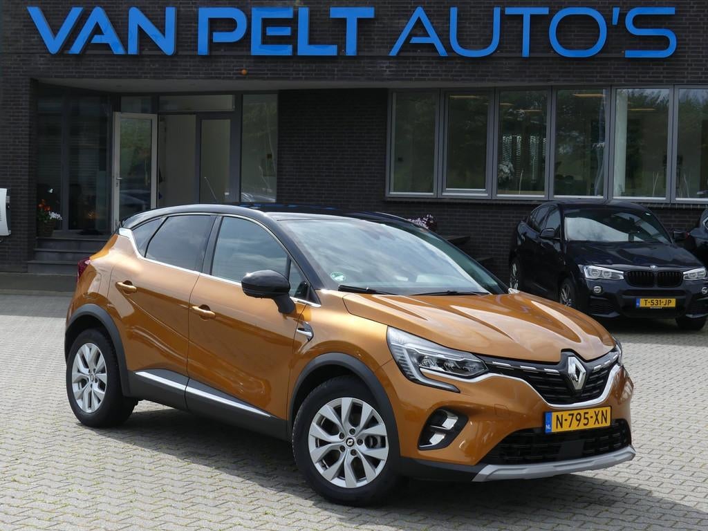 Renault Captur 1.6 E-Tech Plug-in Hybrid 160 Intens / Carpla, Auto's, Renault, 77 km/l, Gebruikt, Leder en Stof, Bedrijf