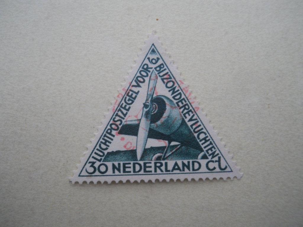 Nederland 1933 Luchtpost Nvph.LP10 Rondstempel Bataviavlucht, Ophalen of Verzenden, T/m 1940, Gestempeld