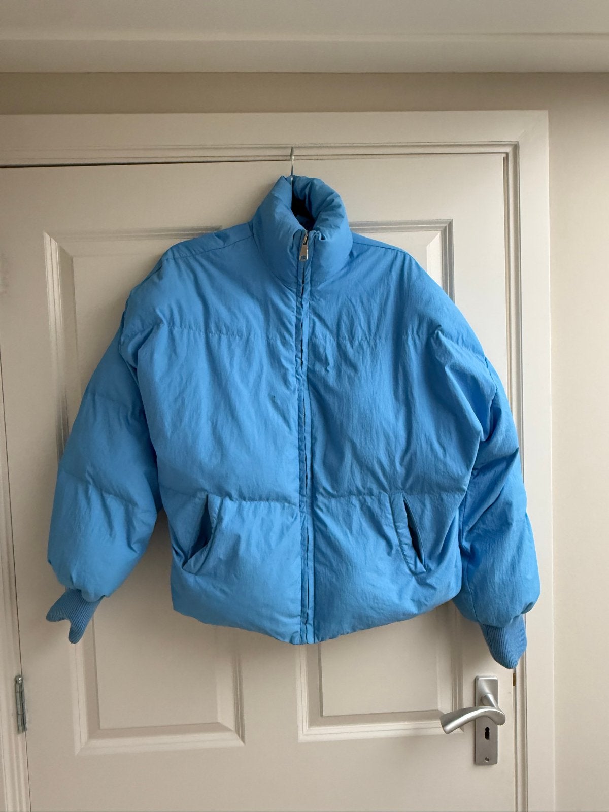 Guts & Gusto Puffer Jas Maat L - Lichtblauw, Ophalen of Verzenden, Gedragen, Maat 42/44 (L), Blauw
