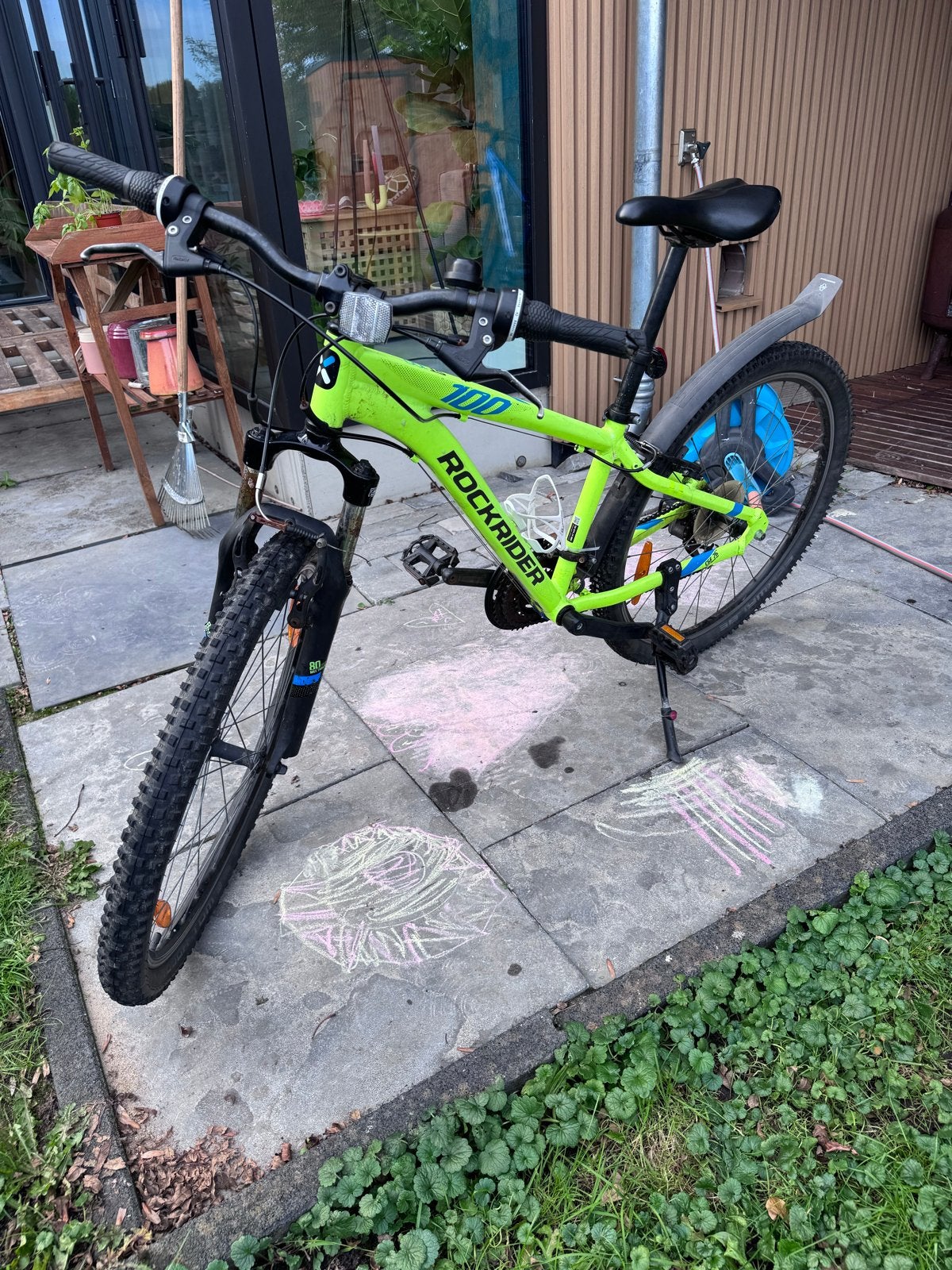 Foto 2 van Rockrider ST100 Mountainbike - Nieuwe Ketting & Tandwielen