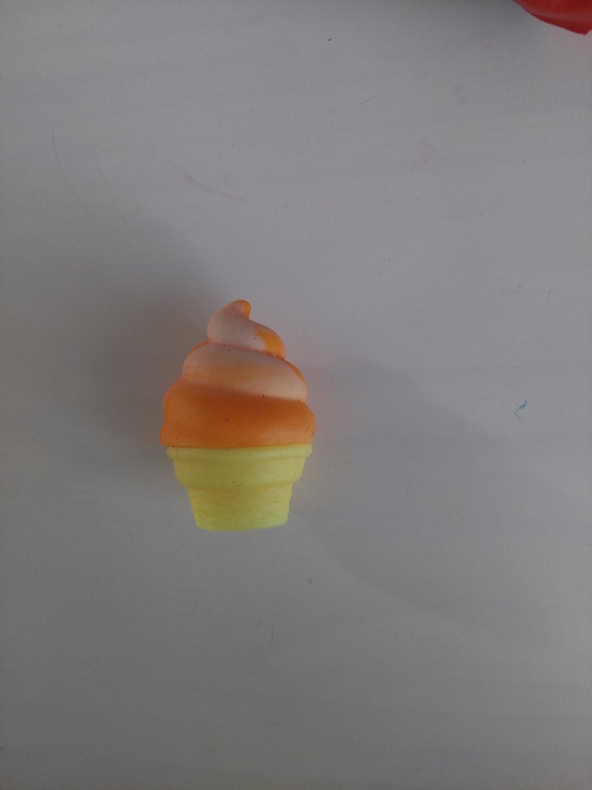 Speelgoed ijsje - Oranje en geel, Ophalen of Verzenden, Gebruikt, Jongen of Meisje