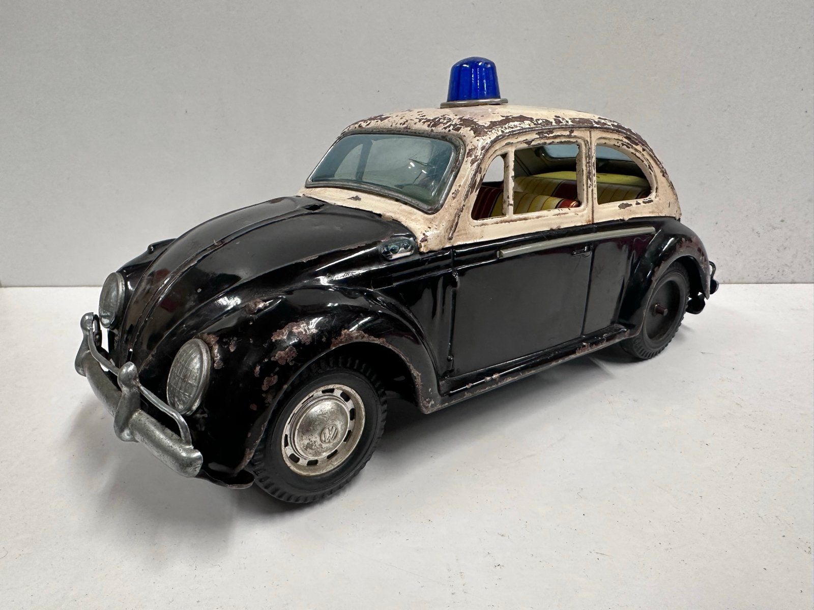 Vintage Modern Toys VW Kever Politie Auto (Made in Japan), Antiek en Kunst, Antiek | Speelgoed, Ophalen of Verzenden