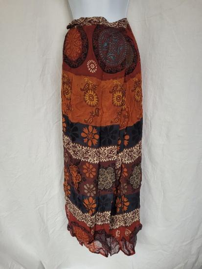 Prachtige jaren '70 wikkelrok mt 38 merk Foxy, Maat 38/40 (M), Carnaval, ., Ophalen of Verzenden
