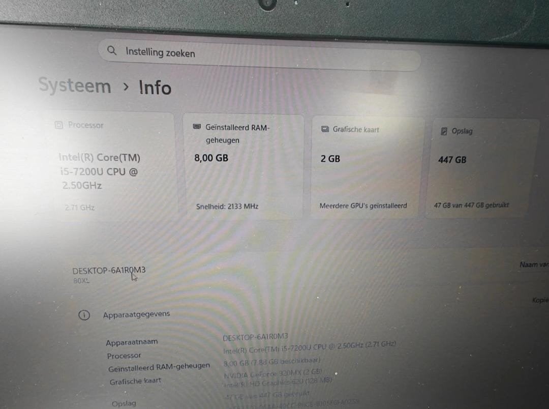 Lenovo IdeaPad 320 met NVIDIA GeForce 920MX - Gaming Laptop, Gebruikt, 8 GB, Intel Core i5-7200U, Ophalen of Verzenden