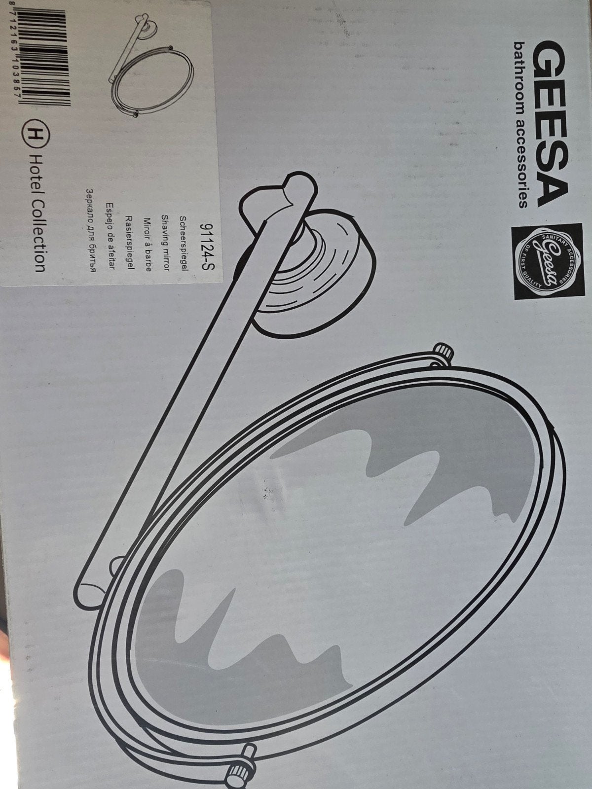 Geesa Scheerspiegel, Ophalen, Nieuw, Douche