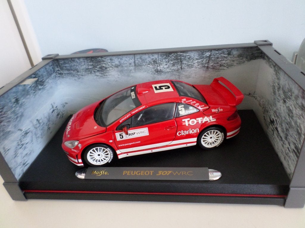 PEUGEOT 307 WRC Rally 2003  1:18 Maisto VERKOCHT, Hobby en Vrije tijd, Verzenden, Nieuw, Auto, Maisto