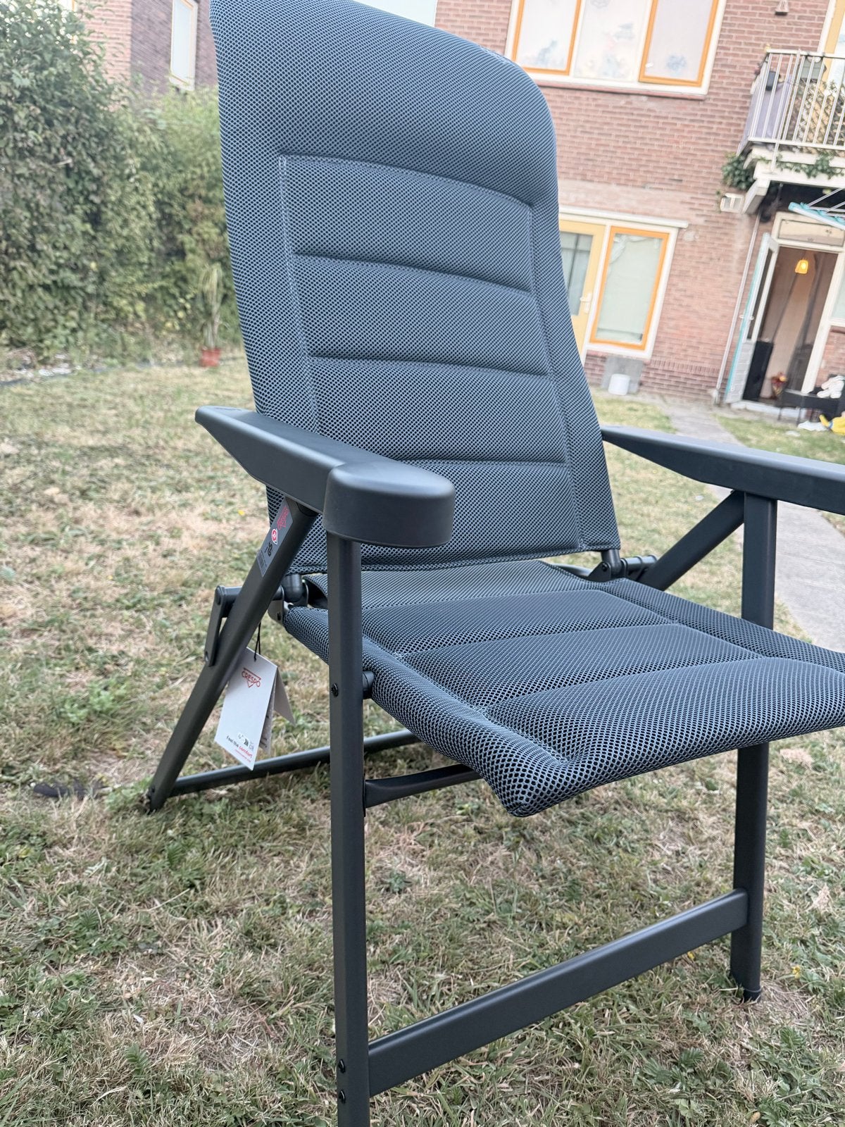 Crespo AP/237 Air-Deluxe campingstoel zwart, Ophalen of Verzenden, Nieuw, Campingstoel