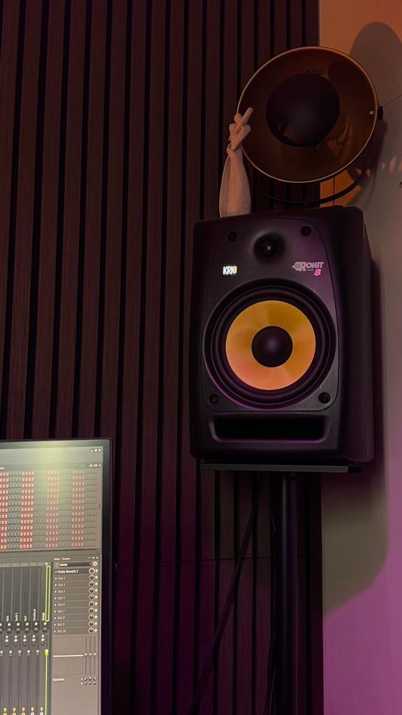 KRK Rokit power 8 monitor speakers, Overige merken, Ophalen of Verzenden, Zo goed als nieuw, 120 watt of meer