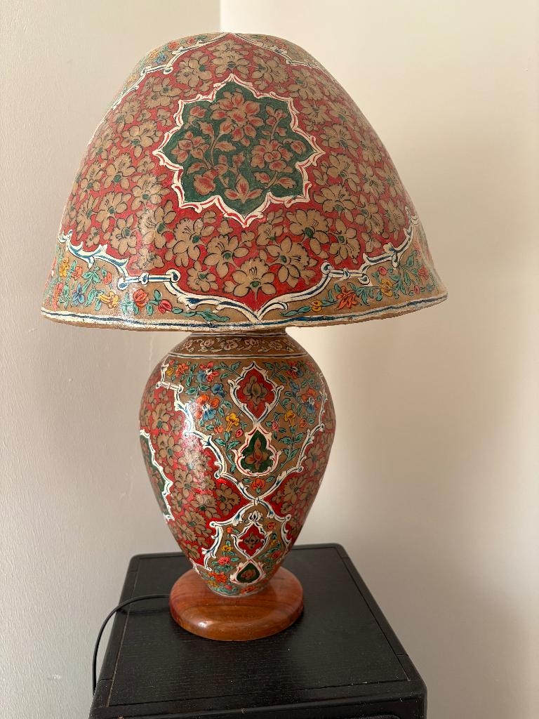 Marokkaanse handbeschilderde tafellamp, Overige materialen, 50 tot 75 cm, Marokkaans / handbeschilderd, Ophalen of Verzenden
