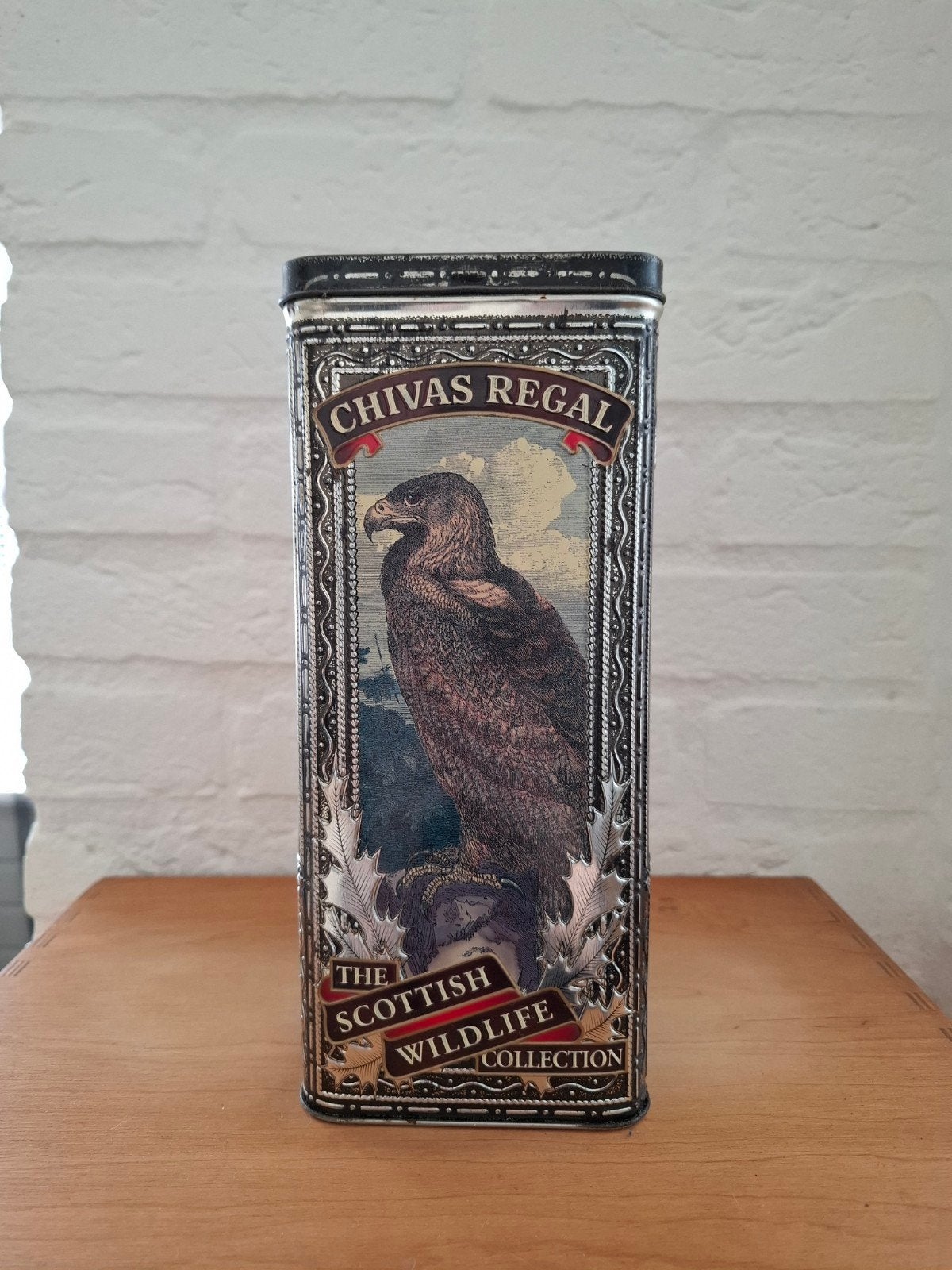 Vintage Chivas Regal whiskeyblik, Ophalen of Verzenden, Gebruikt, Overige
