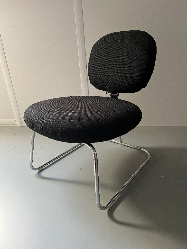 Mooie zwarte stoffen vitra stoel, Ophalen, Gebruikt, Zwart, Vitra