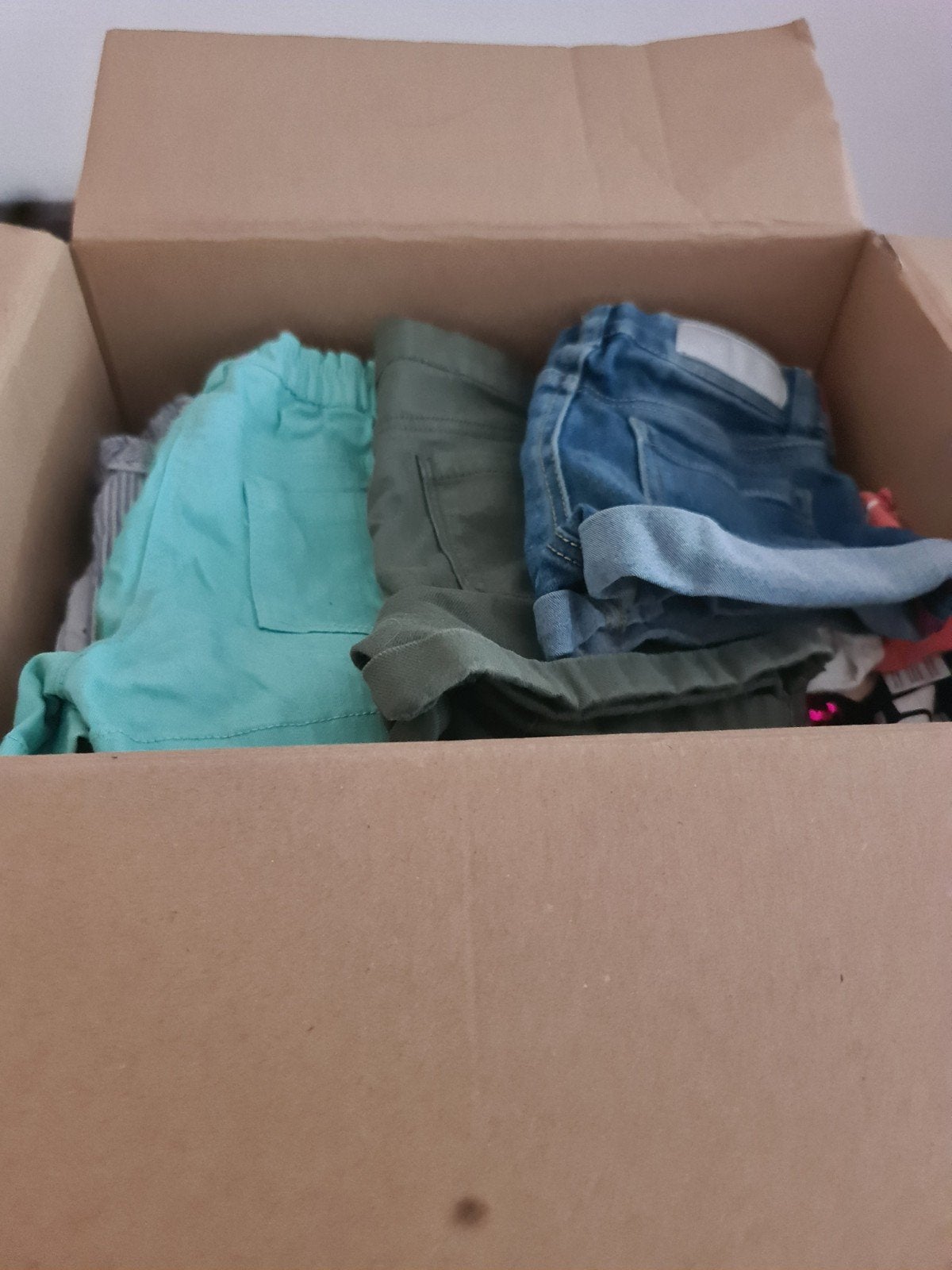 Doos zomerkleren meisjes 122/128, Ophalen, Gebruikt, Overige maten