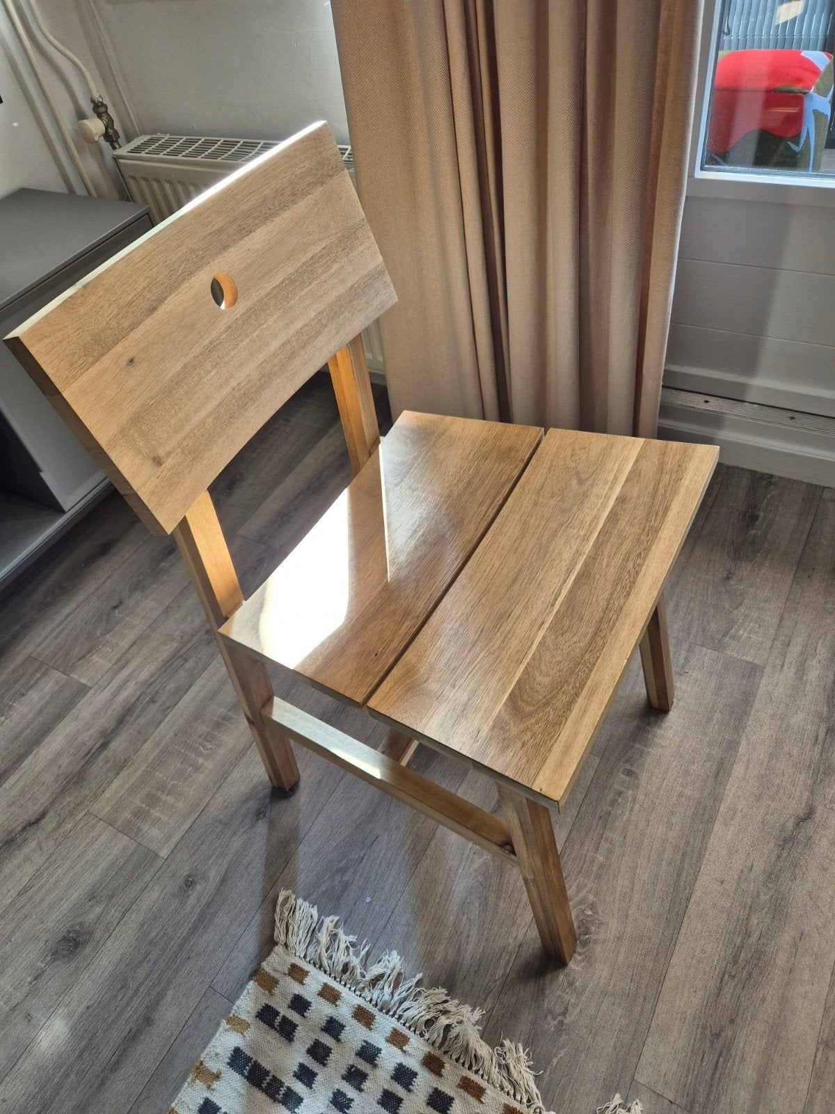 SKOGSTA eetkamerstoel, Huis en Inrichting, Stoelen, Ophalen, Modern, Scandinavisch, Natuurlijk, Bruin, Zo goed als nieuw