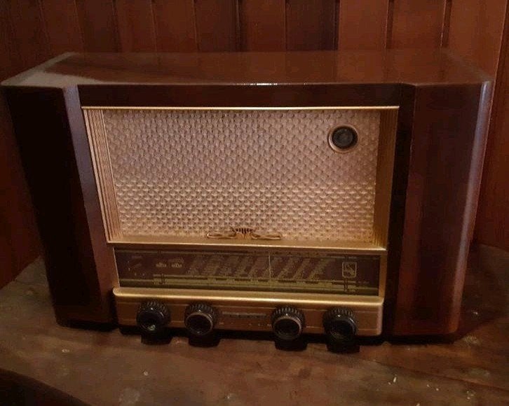 Vintage Erres buizenradio - Prachtig retro design, Ophalen, Gebruikt, Radio