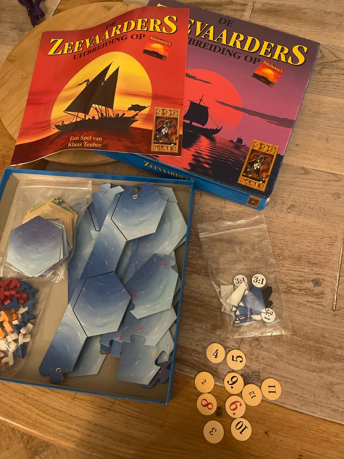 Catan Zeevaarders Uitbreiding - Houten Versie, Drie of vier spelers, Ophalen of Verzenden, Gebruikt