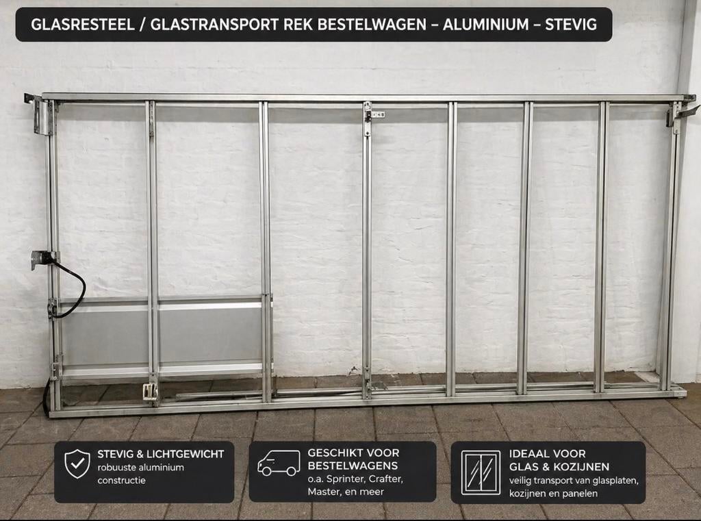 Glasresteel/glastransport rek bestelwagen aluminium – stevig, Ophalen, Gebruikt, Achter, Mercedes-Benz